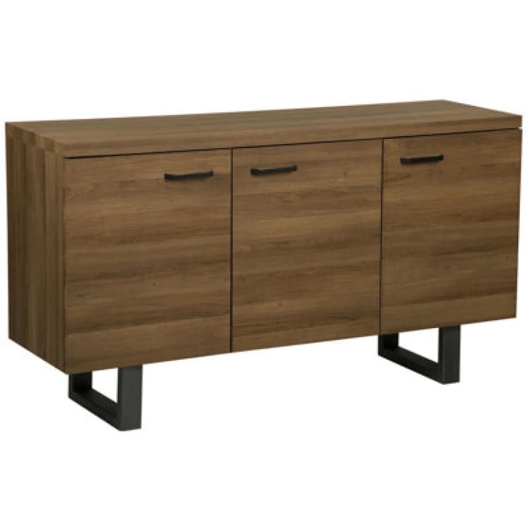 Image of Beliani Cabinet TIMBER Dark Brown, Brown 179529