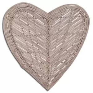 Image of Large Heart Wicker Wall Art