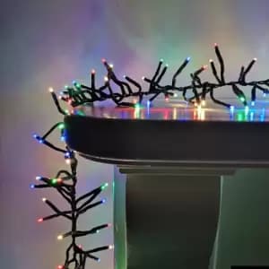Image of Premier Compact Cluster Brights Indoor Outdoor Christmas Multi Function Mains Operated Lights - Choice of Length & Colour