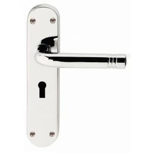Image of Jedo Porto Backplate Key Lock Door Handles