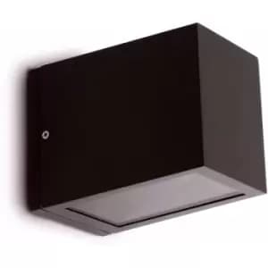 Image of Lacre dark gray garden wall light 1 bulb