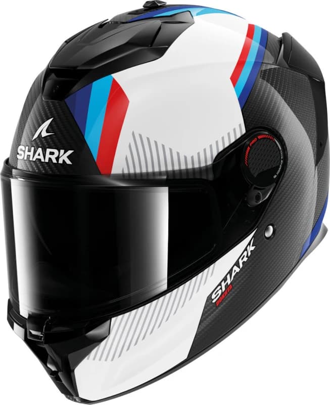 Image of Shark Spartan GT Pro Dokhta Carbon Helmet, black-white-blue, Size L for Men