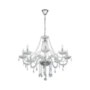 Image of Eglo Chrome 8-light Chandelier