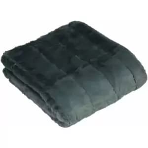 Image of Riva Paoletti Empress Throw (140x200cm) (Charcoal) - Charcoal
