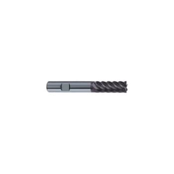 Image of 5545 8.00MM Carbide Multi Fluted Flatted Shank Standard Length End Mills - FIREX Coated