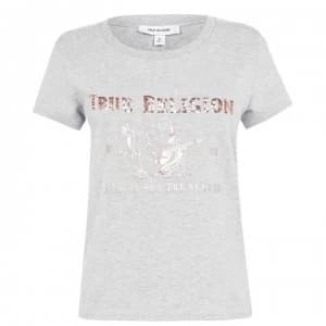 Image of True Religion Buddha T Shirt - Grey Marl