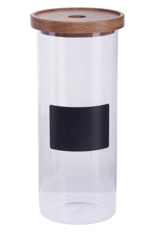 Image of Premier Housewares Tromso Chalkboard 1800ml Storage Jar Clear
