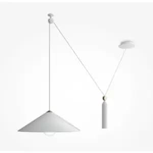 Image of Maytoni Maytoni Peso Dome Pendant Ceiling Light White E27