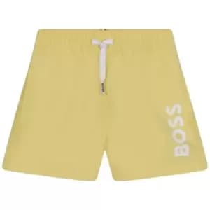 Image of Boss Infants Logo Swim Shorts - Yellow