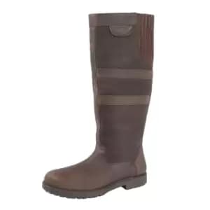 Image of Woodland Womens/Ladies Hailey Waxy Leather Gusset Country Boot (5 UK) (Dark Brown)