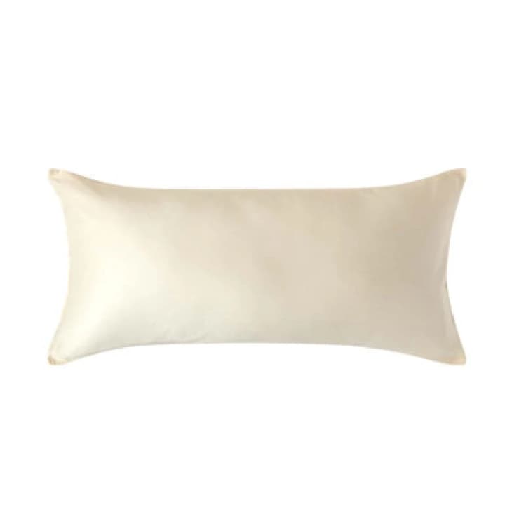Image of Homescapes Organic Cotton Continental Pillowcase 400 TC, 40 x 80cm Cream