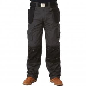 Image of Apache Mens Holster Pocket Trousers Black / Grey 30" 29"