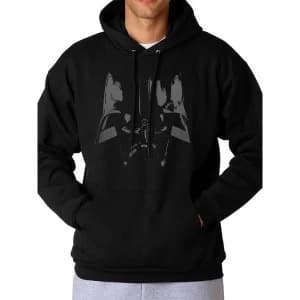 Image of Star Wars - Vader Close Up Mens Medium Hooded Sweatshirt - Black