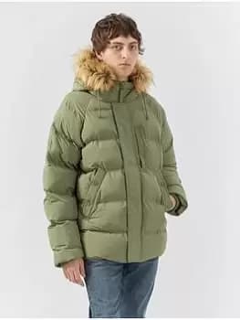 Image of Pretty Green N-3B Heavyweight Padded Jacket, Khaki, Size XL, Men
