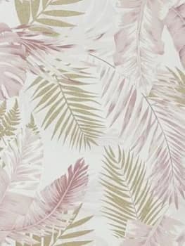 Image of Arthouse Soft Tropical Blush / Gold Wallpaper