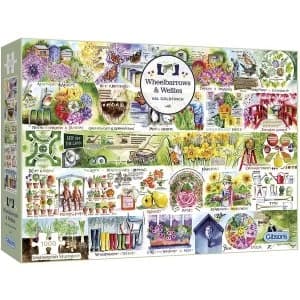 Image of Gibsons Wheelbarrows & Wellies Jigsaw Puzzle - 1000 pieces