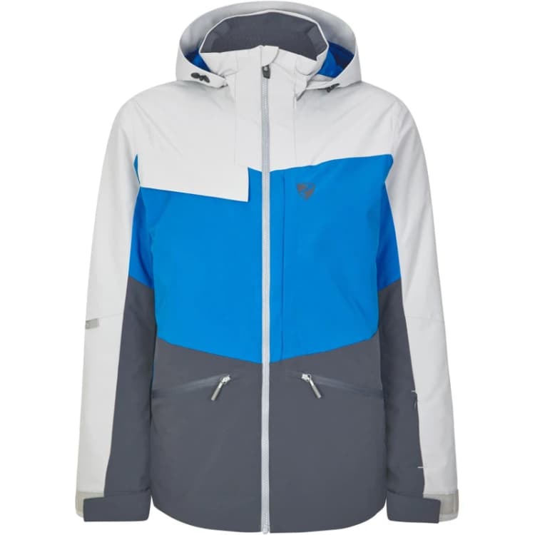 Image of Ziener Mens Tarpu Weather-Resistant Ski Jacket Dusty Grey male M (50)