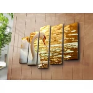 Image of 5PATK-115 Multicolor Decorative Canvas Painting (5 Pieces)