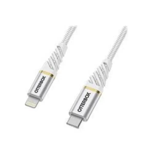 Image of OtterBox Premium Cable USB C-Lightning 1m White 78-52651