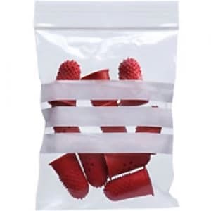 Image of Tenza Grip Seal Bags Standard Duty Write On Transparent 20 x 27.5cm Pack of 1000