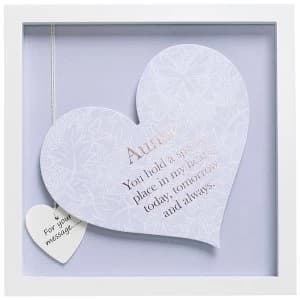 Image of Said with Sentiment Square Heart Frames Auntie