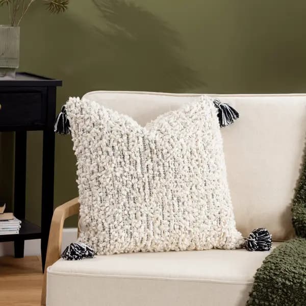 Image of Cambre Cushion Mono, Mono / 50 x 50cm / Polyester Filled