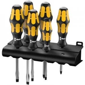 Image of Wera 932/918/6 Workshop Screwdriver set 6 Piece Slot, Pozidriv