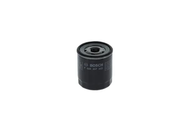 Image of Bosch F 026 407 353 Oil filter M 20 x 1,5 with one anti-return valve Spin-on Filter CITROEN: C3 II, C1 II, C3 III, PEUGEOT: 108 Hatchback Oil Filter