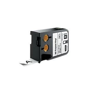 Image of XTL Dymo 1" 24mm All purpose Vinyl Black On White