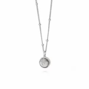 Image of Howlite Healing Stone Silver Necklace HN1006_SLV