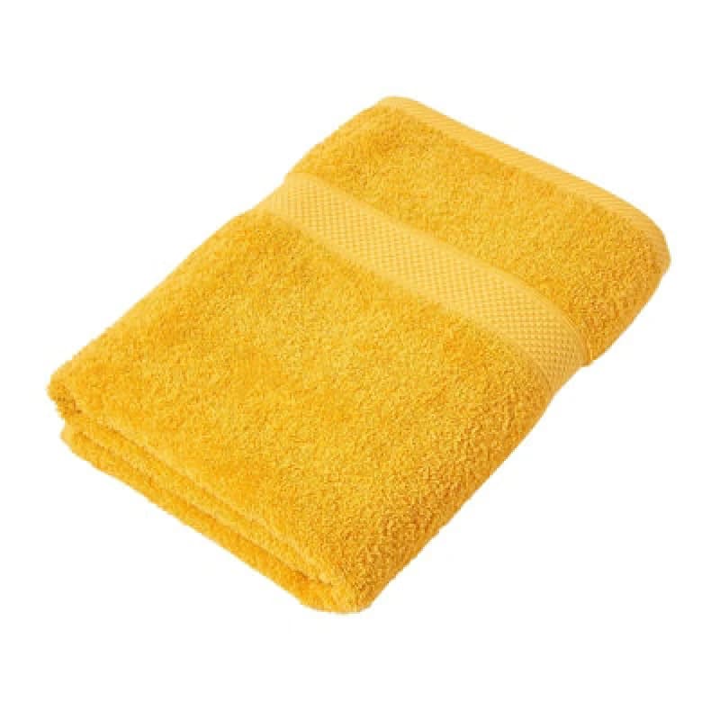 Image of Homescapes Turkish Cotton Bath Sheet, Ochre