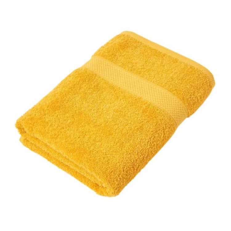 Image of Homescapes Turkish Cotton Bath Sheet, Ochre