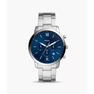 Image of Fossil Mens Neutra Chronograph Stainless Steel Watch - Silver
