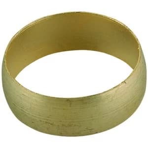 Image of Wickes Compression Brass Olives - 15mm Pack of 8