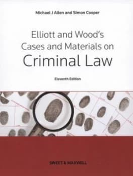 Image of Elliott and Woods Cases and Materials on Criminal Law. Paperback