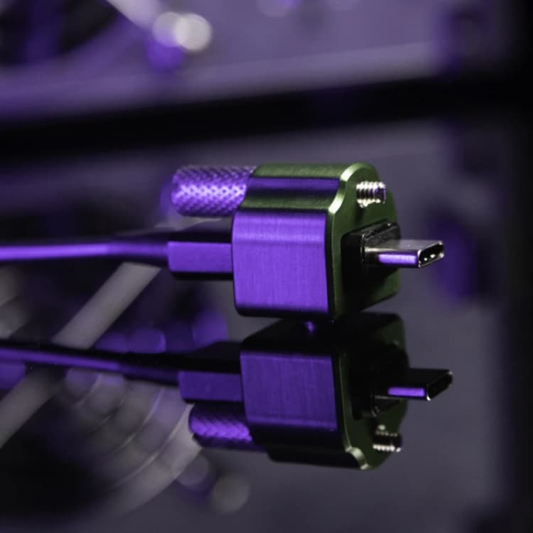 Image of Symply LOCK Thunderbolt Type-C cable lock anodized aluminium (Green)