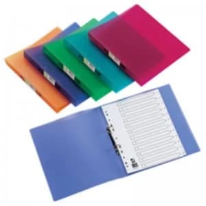 Image of Q Connect Ring Binder Frosted Asst Pk12