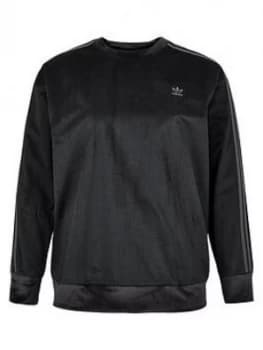 Image of adidas Originals Comfy Cords Sweater (Curve) - Black, Size 1X, Women