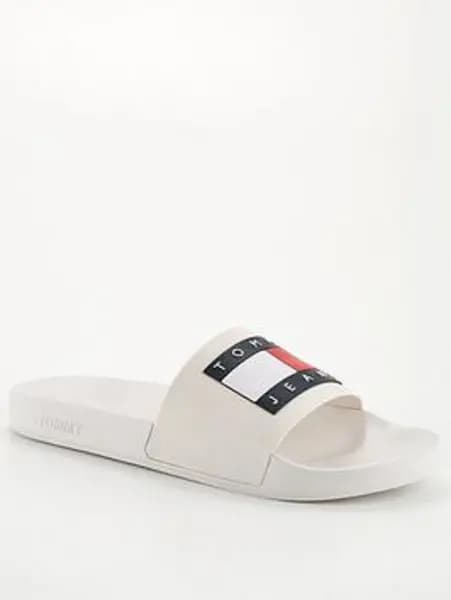 Image of Tommy Jeans Pool Slide - Natural