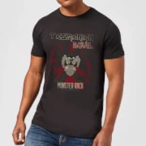 Image of Looney Tunes Tasmanian Devil Monster Rock Mens T-Shirt - Black - M