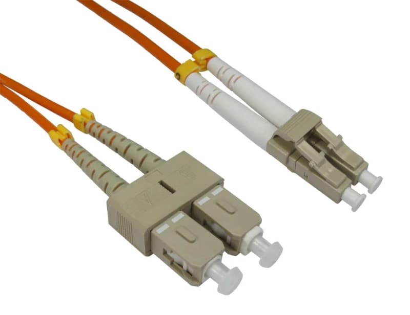 Image of Cables Direct 10m OM2 Fibre Optic Cable, LC - SC (Multi-Mode)