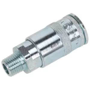 Image of Sealey AC16BP Coupling Body Male 1/4"bspt Pack of 50