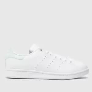 Image of adidas stan smith trainers in white & green