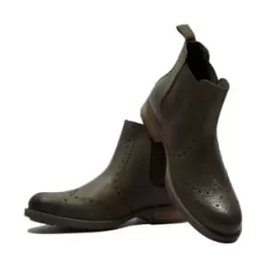 Image of Roamers Mens Softie Leather Twin Gusset Brogue Ankle Boots (8 UK) (Tan)