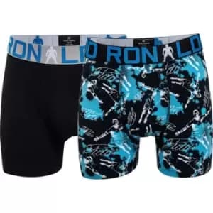 Image of Cristiano Ronaldo Ronaldo 2 Pack Boxer Shorts Boys - Multi