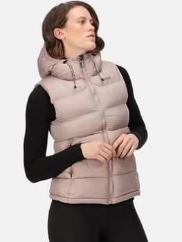 Image of Regatta Dawby Hooded Gilet - Taupe , Taupe, Size 18, Women