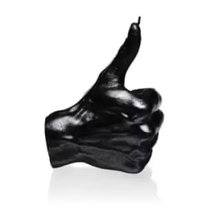 Image of Hand OK Thumbs Up Candle – Black Metallic