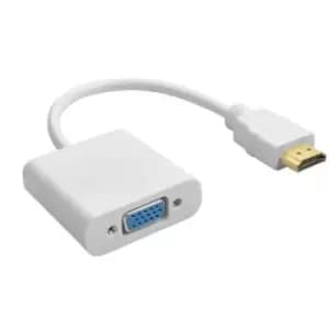 Image of Dynamode HDMI To VGA Adapter Type-a HDMI Plug/Standard Female DE-15 (Black)