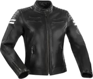 Image of Segura Funky Ladies Motorcycle Leather Jacket, black, Size 44 for Women, black, Size 44 for Women