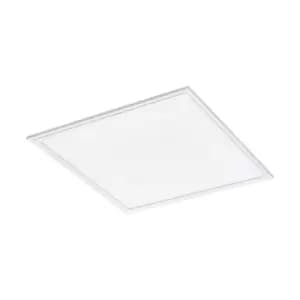 Image of Flush Ceiling Light Colour White Shade Plastic Remote Control LED 20W Included